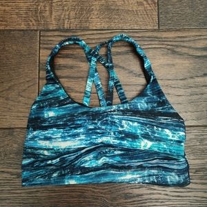Lululemon Energy Bra Shorelines Multi blue